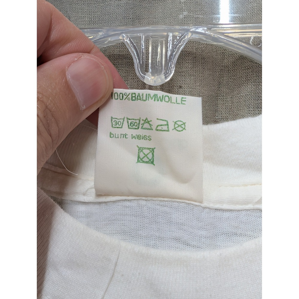 Vintage Cotton Club Berlin Super Graphic T-Shirt White Single Stitch Mens Medium - Picture 6 of 9